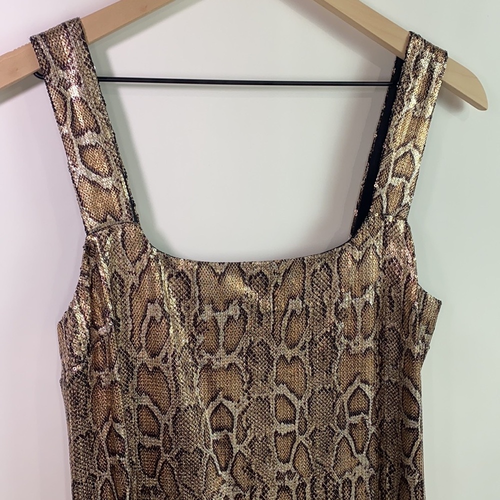 NWT L’AGENCE Auden #38 Snake Print Mini Dress M Medium - Picture 9 of 16